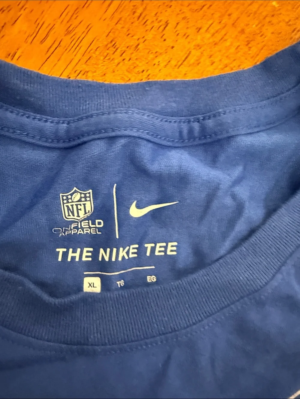 Nike Men’s Los Angeles Rams Blue Short Sleeve Tee xl